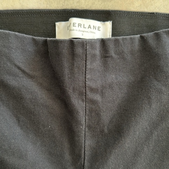 Everlane Stretch Cotton Slim Side Zip Ankle Pants - Picture 5 of 7